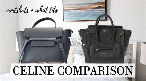 Celine luggage vs belt bag 